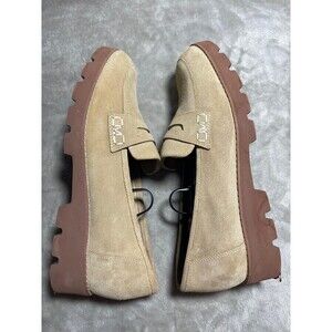 Vionic Loafers Cheryl II Suede Slip Ons Womens Size 9.5 Sand Lug Penny